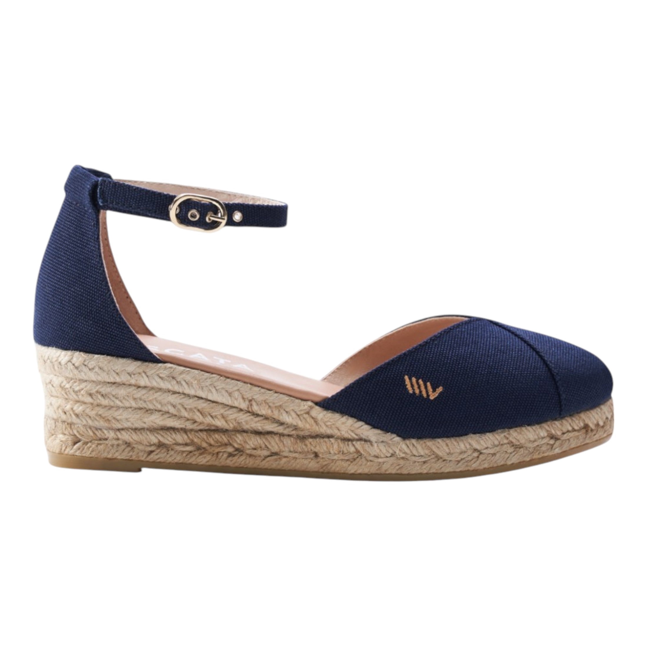 VISCATA Formiga Canvas Espadrille Wedge Sandals - Handmade In Spain, 2" Heel, Size 5-12