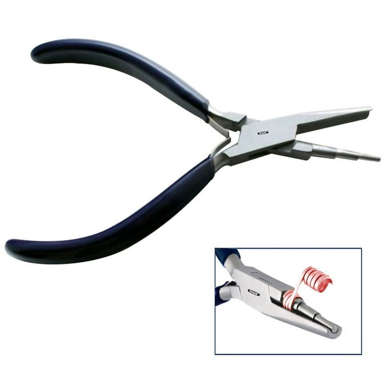 Wire Looping Pliers 3 Step Round Nose And Concave New