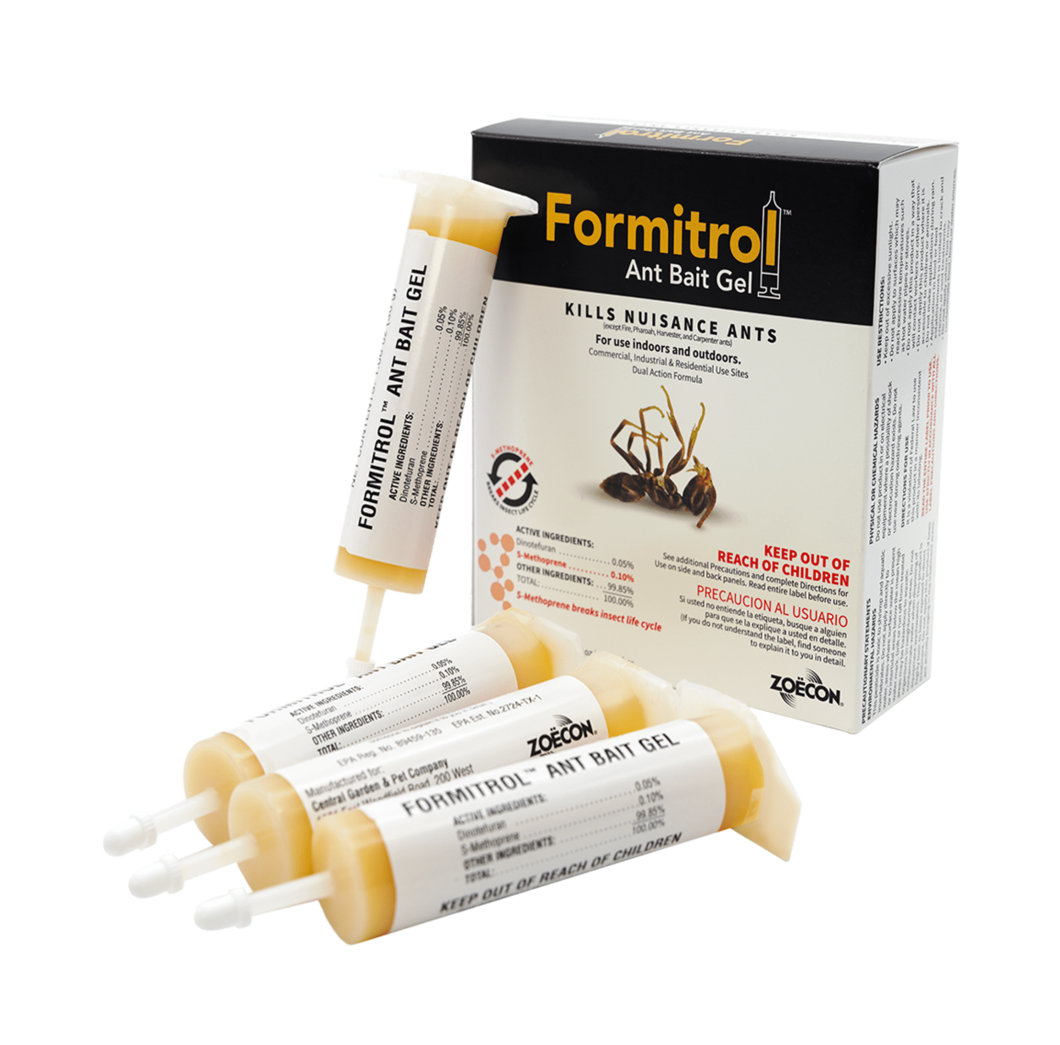 Formitrol Ant Bait Gel - Combats Nuisance Ants with Unparalleled Efficiency - 1 Pack (4 x 30g Tubes) by Zoecon