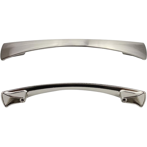 Formosa Design Hardware Brushed Nickel Cabinet Hardware Curved Pulls