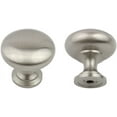 thumbnail image 1 of Formosa Design Hardware Brushed Nickel Cabinet Hardware Mushroom Knobs, 1 of 6