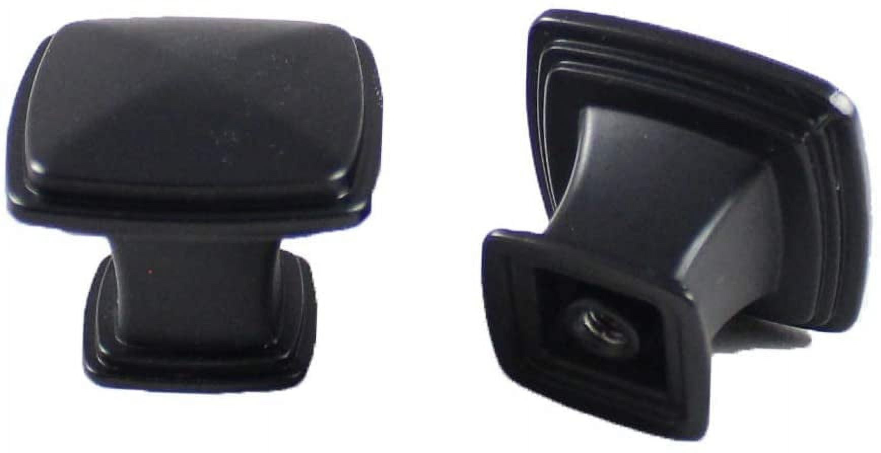 Formosa Design Hardware Hardware Flat Black Square Knobs