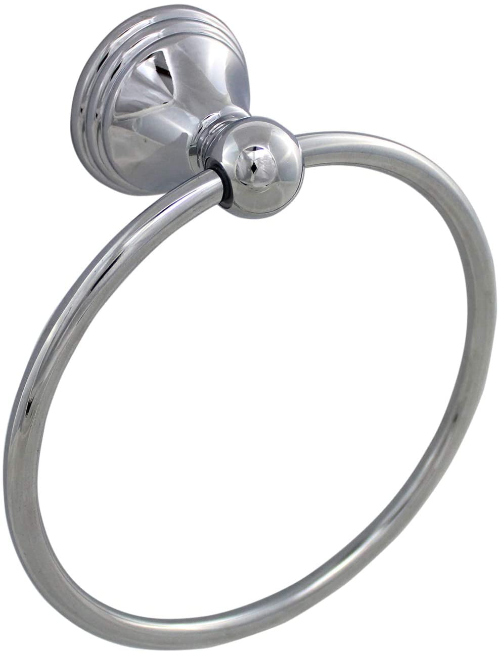 Formosa Design Hardware Square Towel Ring – Dark Bronze Finish, Zinc-Alloy & Aluminum, Concealed Screw Mount – 6.75" X 6.25"