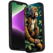 Formosan-Rock-Macaque phone case for iPhone 14 Pro for Women Men Gifts,Formosan-Rock-Macaque Pattern Soft silicone Style Shockproof Case