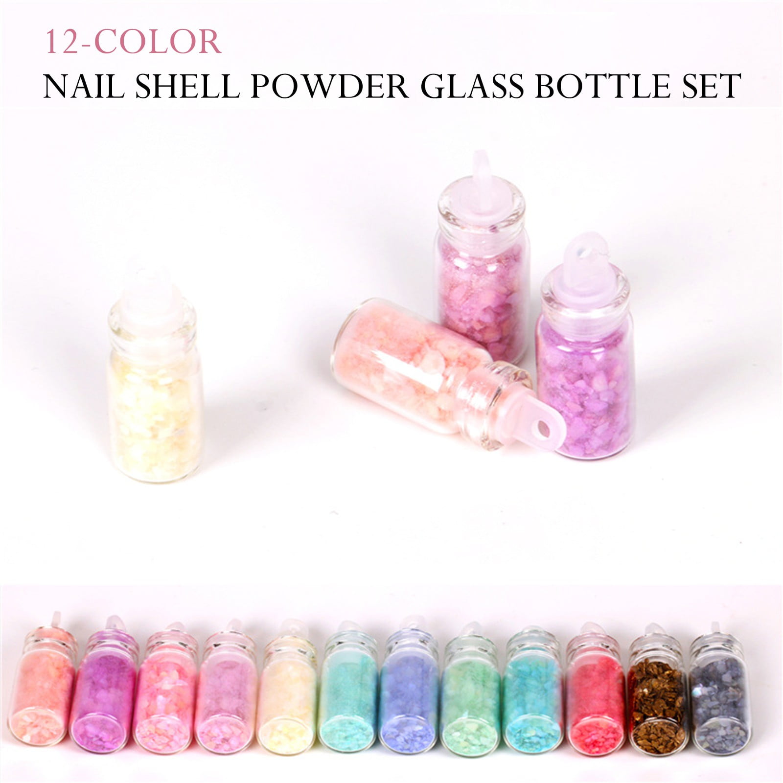 Forms for Nails Dip Kits in The Dark Polish Nail Dolls Monomer Smell Eliminator 12 Colors Glass