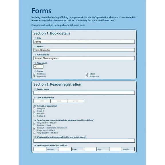 Forms: The Nation's Favourite Paperwork, (Paperback)