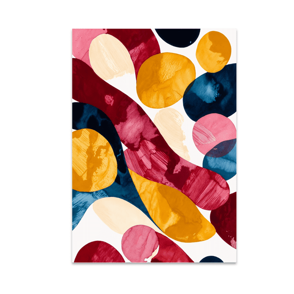 Forms in Flow Modern Art Wall Decor - Home Decor Enthusiast - 13x19 Poster Print