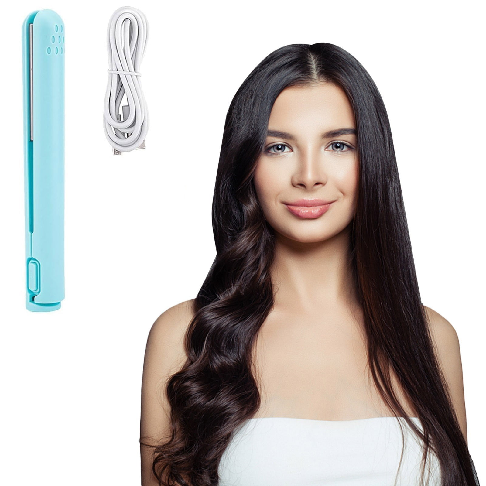Air Ceramic Hair Curler Flat Comb for Hair Edge Straightener Travel Size Hair Straightener Hair Straightener Ceramic Titanium with Comb for Hair Hot Comb Teeth Straightener Hair Things