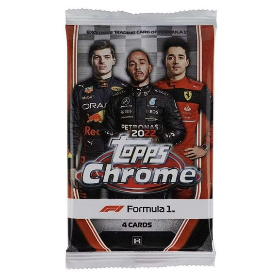 Formula 1 2022 Topps F1 Chrome Trading Card Hobby Light Pack (4 Cards)