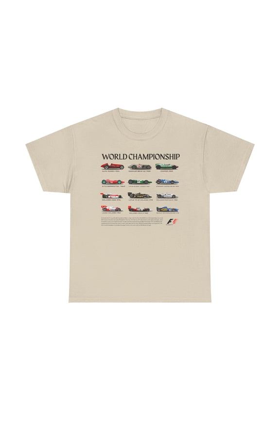 Formula 1 Car Evolution, Vintage T Shirt, Motorsport Racing History, F1 Fan Gift