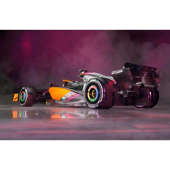 Formula 1 Car Poster – Neon Racing Wall Art 【Photo Paper】
