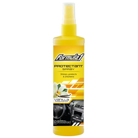 Formula 1 Interior Detailing Protectant Spray, Car Interior Cleaner with Lasting Vanilla Fragrance and UV Protection, Safe for Vinyl, Rubber, Plastic, & Dashboard - 10oz