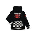 thumbnail image 1 of Formula 1 Boys Long Sleeve Graphic Fleece Hoodie, Sizes 4-18, 1 of 3