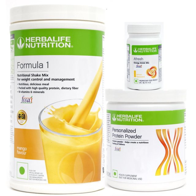 Formula 1 Mango Protein 200gms Afresh Lemon Mix Shake Combo