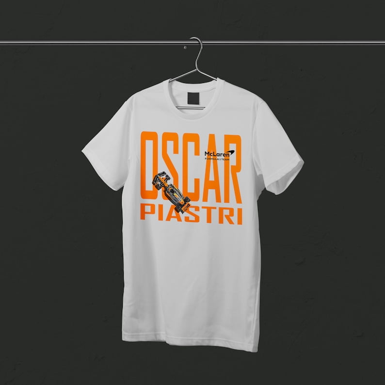 Formula 1 Oscar Piastri T Shirt merch 2024, Piastri T Shirt F1, McLaren