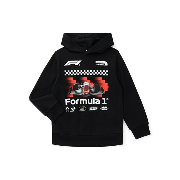 Formula 1 Racing Little Boys and Big Boys Graphic Hoodie with Long Sleeves, Sizes 4-18