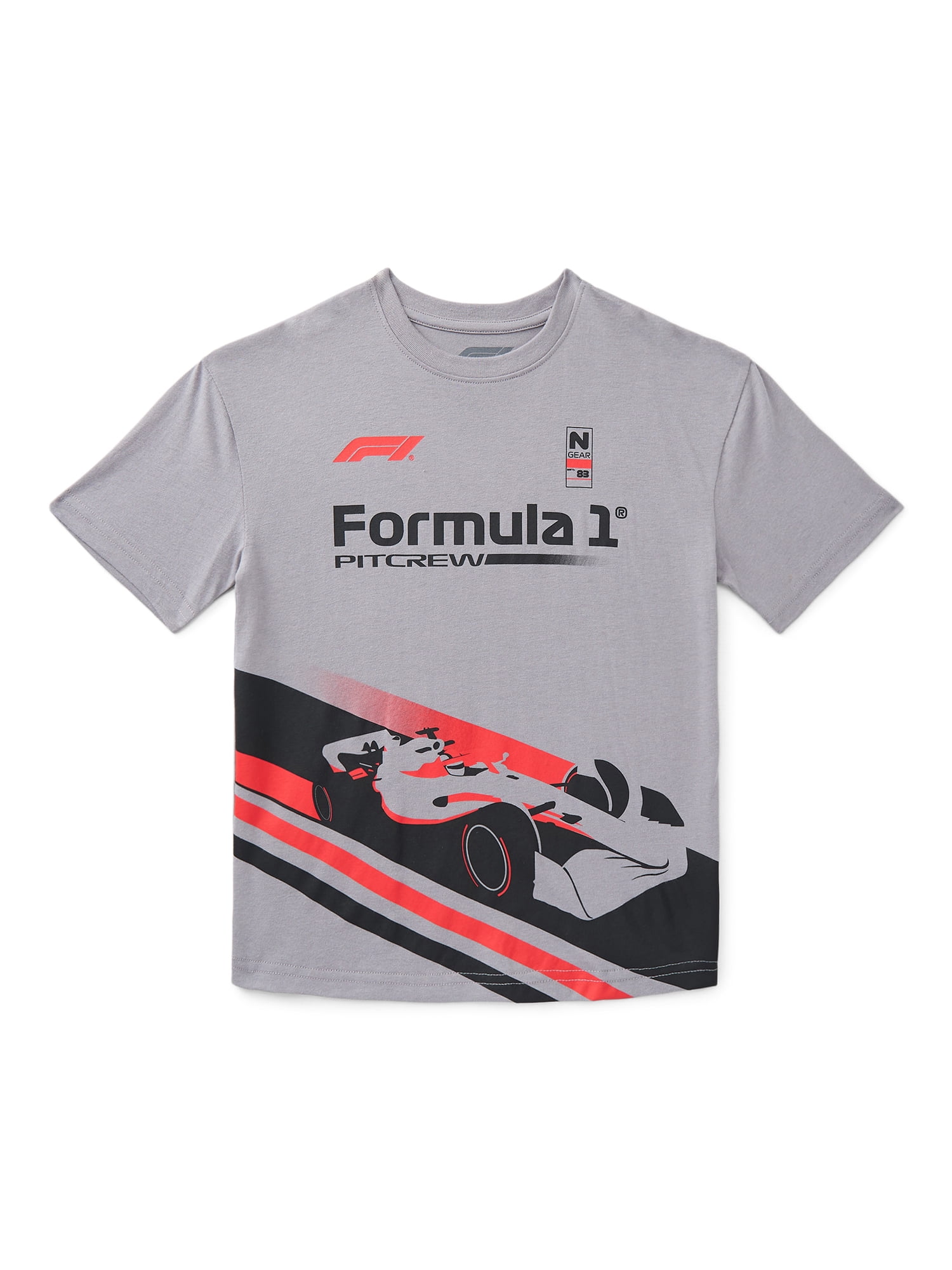Formula 1 Racing Boys Graphic Tee with Short Sleeves, Sizes 4-18
