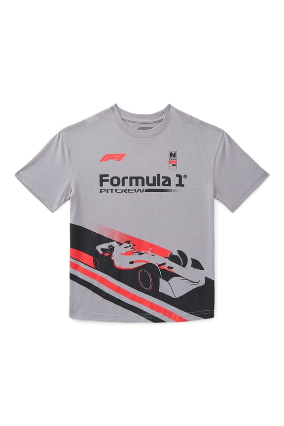 Racing Boys Graphic Tee with Short Sleeves, Sizes 4-18