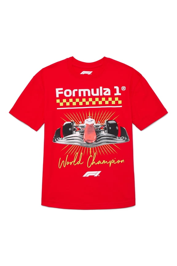 Racing Boys Graphic Tee with Short Sleeves, Sizes 4-18