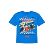 Racing Boys Graphic Tee with Short Sleeves, Sizes 4-18