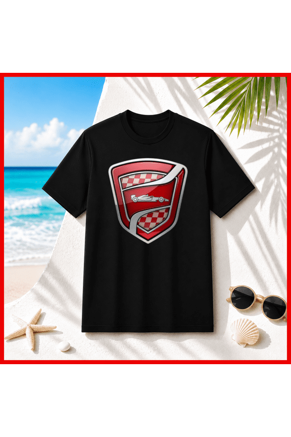Formula 1 Style Racing Emblem Unisex T-Shirt, S-5XL