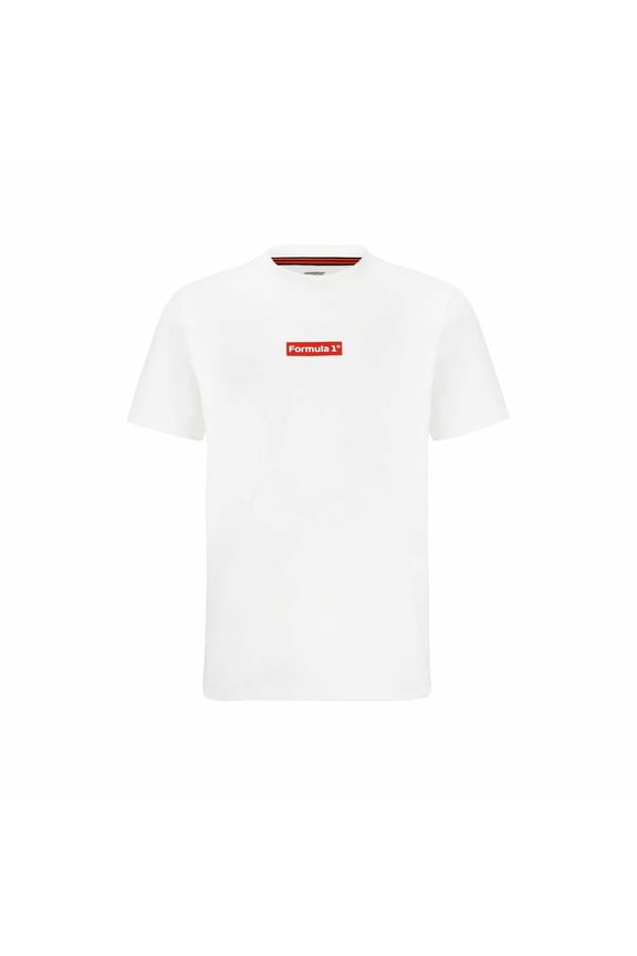 Tech Collection F1 Small Box Logo Graphic T-Shirt - White