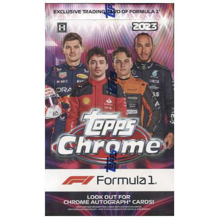 Formula 1 Topps Chrome 2023 Topps F1 Chrome Trading Card HOBBY Box (20  Packs, 4 Cards per)