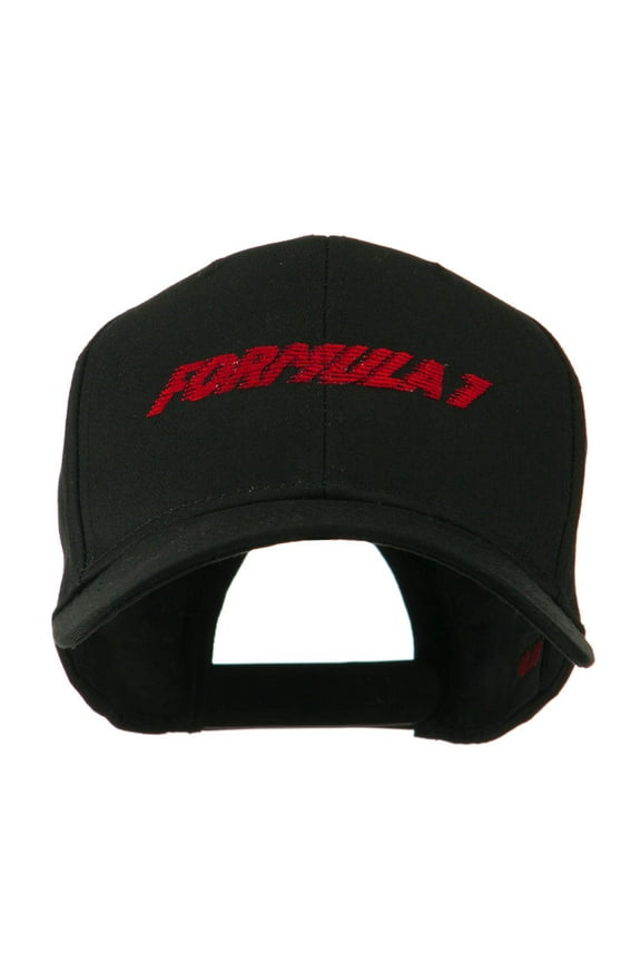 Formula 1 for Racing Cars Embroidered Cap - Black OSFM