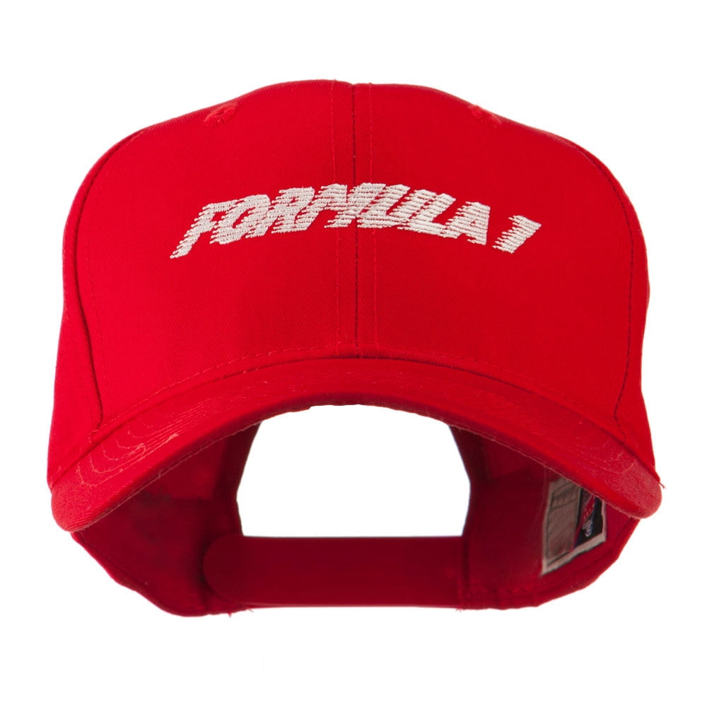 Formula 1 for Racing Cars Embroidered Cap - Red OSFM - Walmart.com
