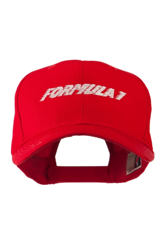 Formula 1 for Racing Cars Embroidered Cap - Red OSFM