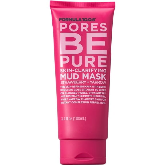 Formula 10.0.6 - Pores be Pure Skin-Clarifying Mud Mask, 3.4 Oz
