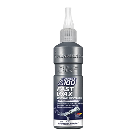 Formula 100 Fast Wax Drip Chain Lube  Next-Generation Wax Lubricant with Corrosion Protection for Bicycles & eBikes  for Highest Performance - 120mL