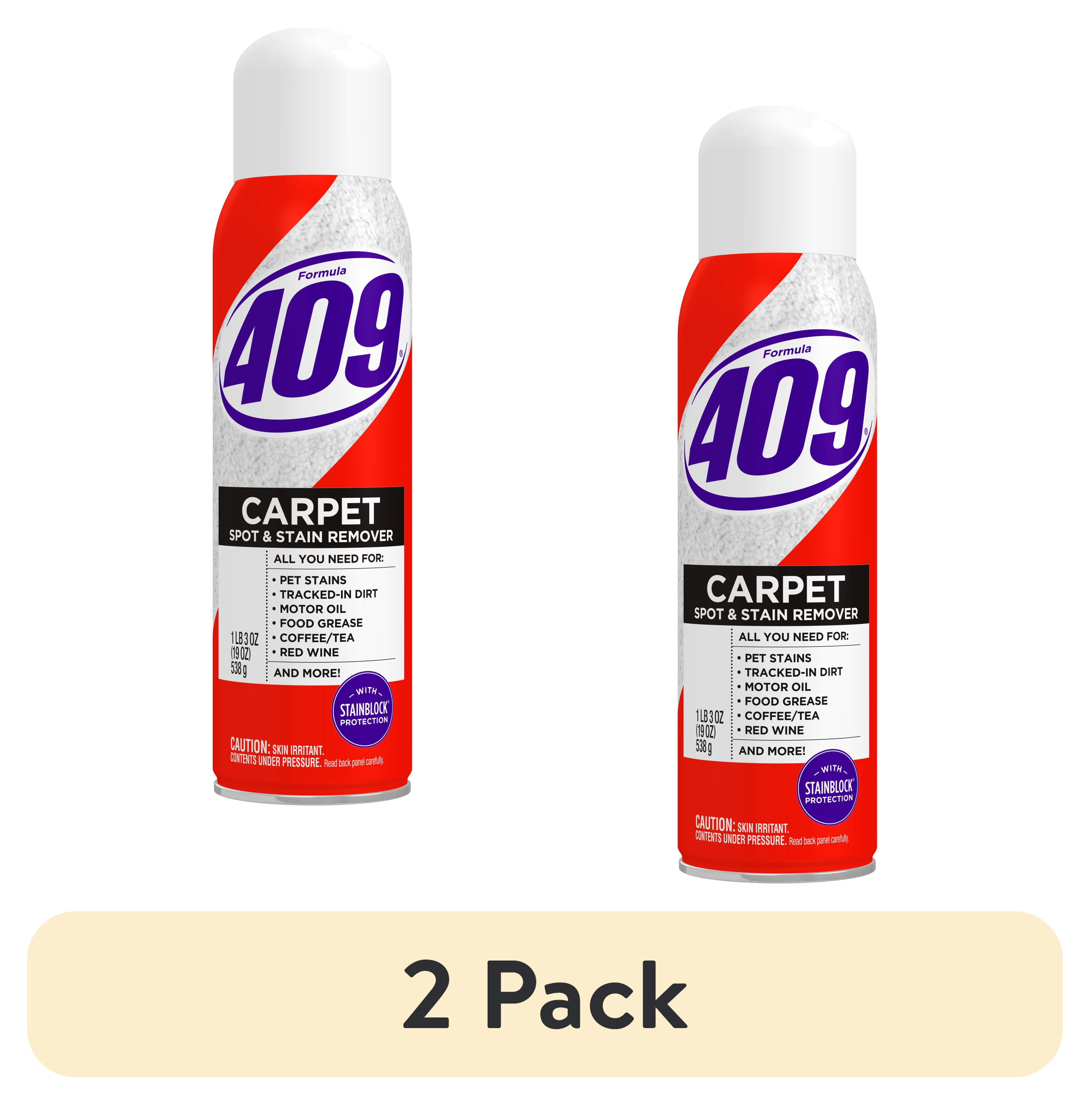 (2 pack) Formula 409 Carpet Cleaner Spray, Aerosol Can, 19 Ounce (New