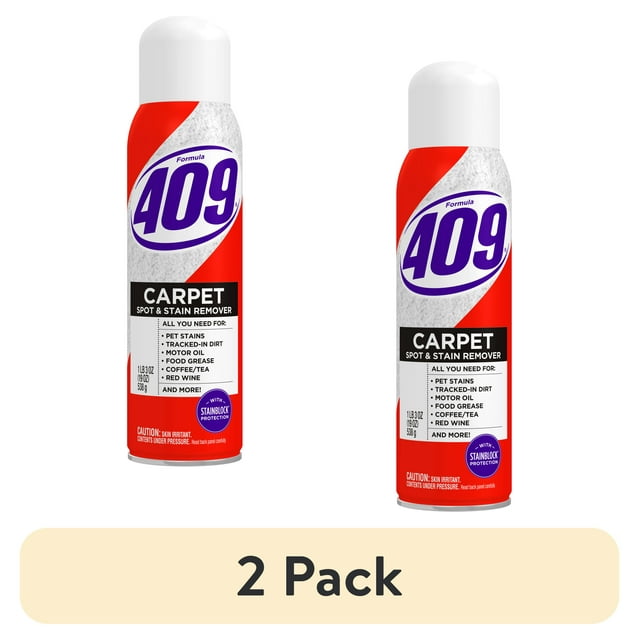 (2 pack) Formula 409 Carpet Cleaner Spray, Aerosol Can, 19 Ounces