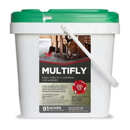 Formula 707 MultiFly Feed-Thru Fly Control Pellets for Horses - Palatable & Safe Fly Population Reduction (5 lb Bag - 91 Servings)