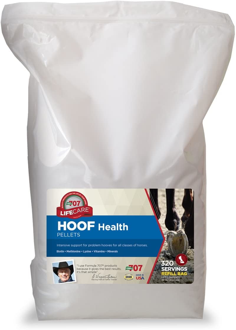 Formula 707 Hoof Health Equine Supplement, 20lb Refill Bag Biotin, Amino acids, and Minerals