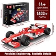 thumbnail image 1 of Formula Car Building Set, 1:12 Scale Formula Model Race Cars, 10035 Car with Spare Tire and Indicator, Blocks Kits  (1603 Pieces), 1 of 5