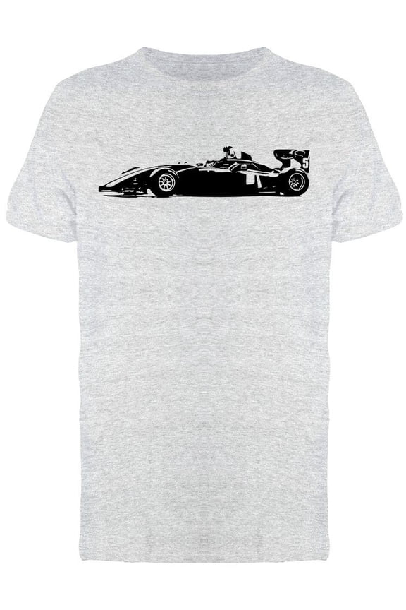 Formula Car Silhouette T-Shirt Men -Image by Shutterstock, Male Small