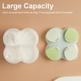 thumbnail image 1 of Formula Dispenser, Milk Powder Dispenser, Light Green 4-Compartment Formula Dispenser, Portable Infant Powder & Teen S Snack Container For Travel, Outdoor & On The Go, 1 of 8