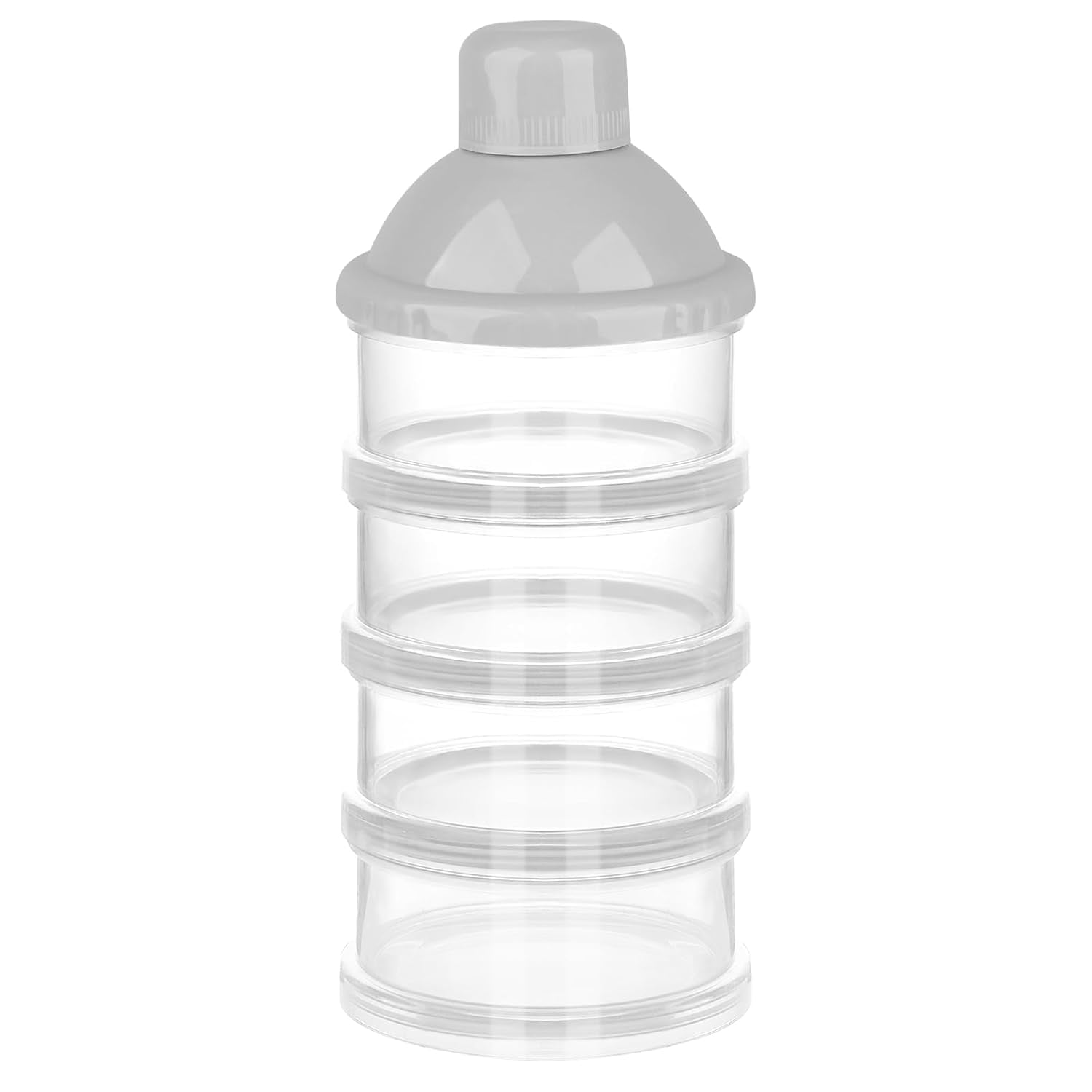 Formula Powder Container Formula Dispenser On The Go, 4 Compartments Stackable Formula Container ...