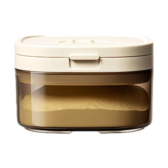 Formula Dispenser – Portable Formula Container, Travel-Size Airtight Storage with Magnetic Scoop, Dustproof Details for Feeding, Formulas Travel Containers for Snacks, Fruits & Outdoor Use