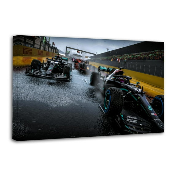 Formula F1 GT Racing Car Canvas Wall Art Poster Decorative Bedroom Modern Home Print Picture Artworks Posters 24x36inch(60x90cm)