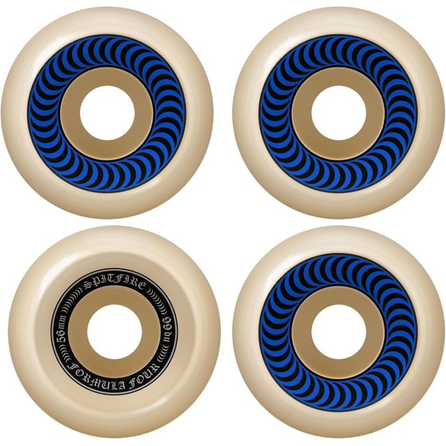 Formula Four OG Classic Skateboard Wheels Set of 4, 55mm