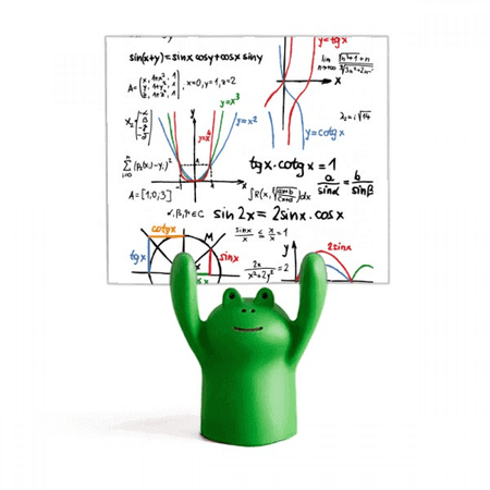Formula Function Aggregation Curve Memo Holder Cartoon Animal Frog Stand Decoration