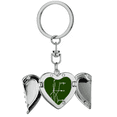 thumbnail image 1 of Formula Function Curve Expression Heart Angel Wing Key Chain Holder, 1 of 3