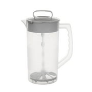 Formula Mixing Pitcher,1 Pc Mixing Pitcher For Drinks 68Oz Plastic Water Pitcher With Lid,Easy-Mix Juice Container,Angled Plastic Blades And Adjustable Mixer Plunger For Juice,Tea,Beverage Container
