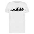 thumbnail image 1 of Formula Race Car Silhouette T-Shirt Men -Image by Shutterstock, Male x-Large, 1 of 2