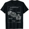 thumbnail image 1 of Formula Race Car Specifications Team Racing fan engineering T-Shirt Black 2X-Large, 1 of 4