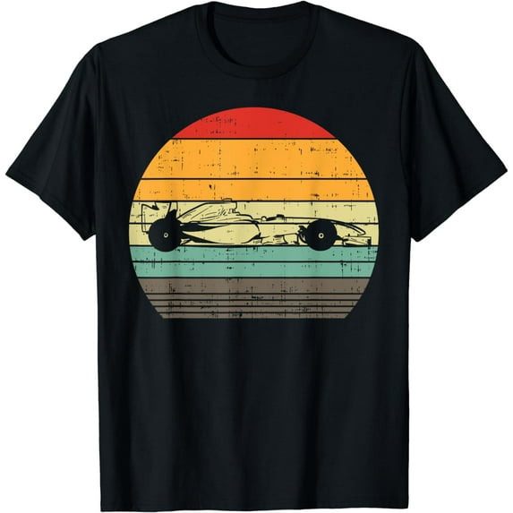 Formula Race Car Sunset Retro Driver Racing Fans Racer Gift T-Shirt