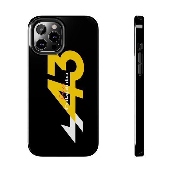 Pink Polar Apple iPhone 12 Pro Max Formula Racing 2025 Franco Colapinto 43 Black Phone Case